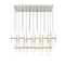Z-Lite Cayden Linear Chandelier, 17-Light, 18 In.W x 42 In.L x 16.75 In.H, Brushed Nickel/Clear 1946P-17L-BN - alternate 7